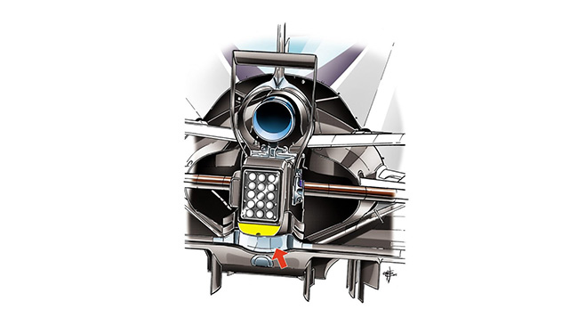 Williams FW37 - задний диффузор