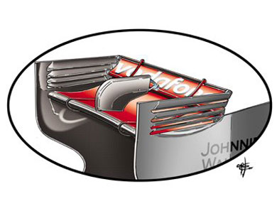 McLaren MP4-26 – заднее антикрыло