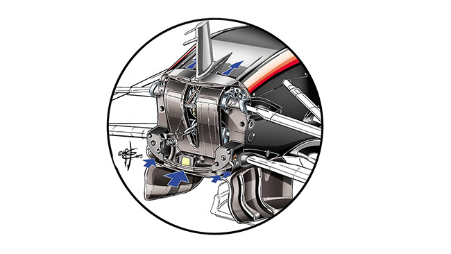 McLaren MP4-30 - обновленный аэродинамический пакет