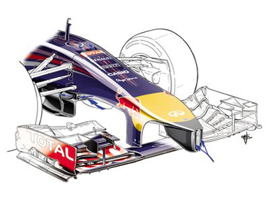 Red Bull RB10 – дизайн носового обтекателя