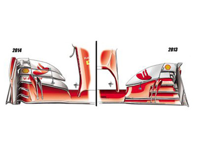 Ferrari F14 T - переднее антикрыло